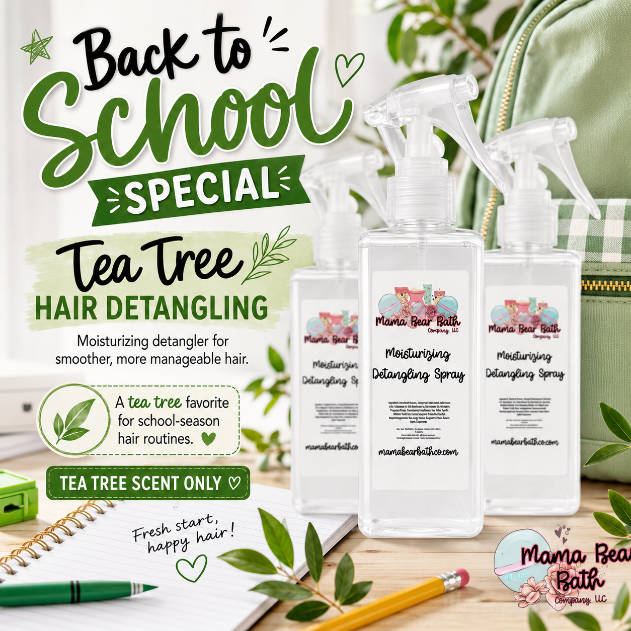 BTS Tea Tree Hair Detangling Spray Special