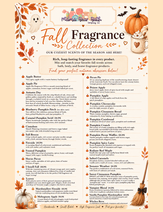 Fall Wax Melt Pre Order